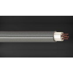 4 Core Mineral Insulated RTD Cable, 3mm Dia, Copper Wire, SS316