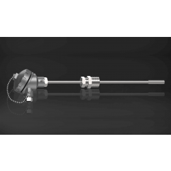 N Type Mineral Insulated Thermocouple with Head and Tip Assembly, Simplex, 4.5mm Dia, Inconel 600, 6 Tip Assembly Dia, 50mm Tip Assembly Length, 1000mm Length (T-103)