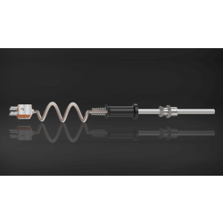 N Type Duplex Thermocouple with Cable and Standard Connector, SS 316, 3 mm dia, 600 mm length, 2 Mtr. long Teflon Insulated SS Braided cable (T-272)