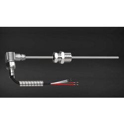 J Type Thermocouple for Exhaust Gas, Duplex, SS 316 Sheath Material, 6 mm Sheath Dia, 500 mm Length, 2 Mtr. Long cable with SS conduit 2 Mtr. (T-273)