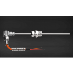N Type Thermocouple for Exhaust Gas, Simplex, SS 316 Sheath Material, 4.5 mm Sheath Dia, 500 mm Length, 2 Mtr. Long cable with SS conduit 2 Mtr. (T-273)