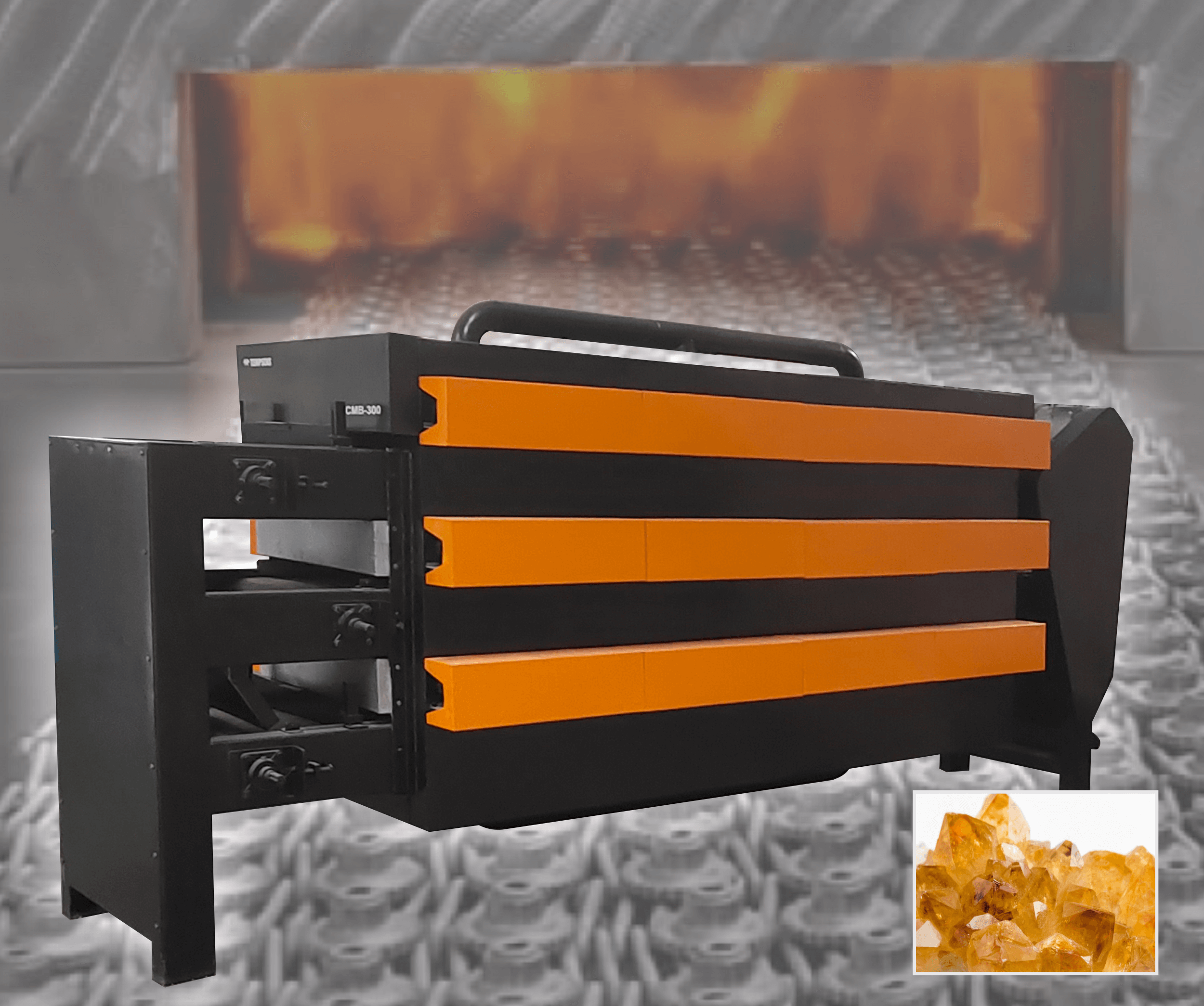 Conveyor Belt Furnace For Quartz Material Heat Treatment